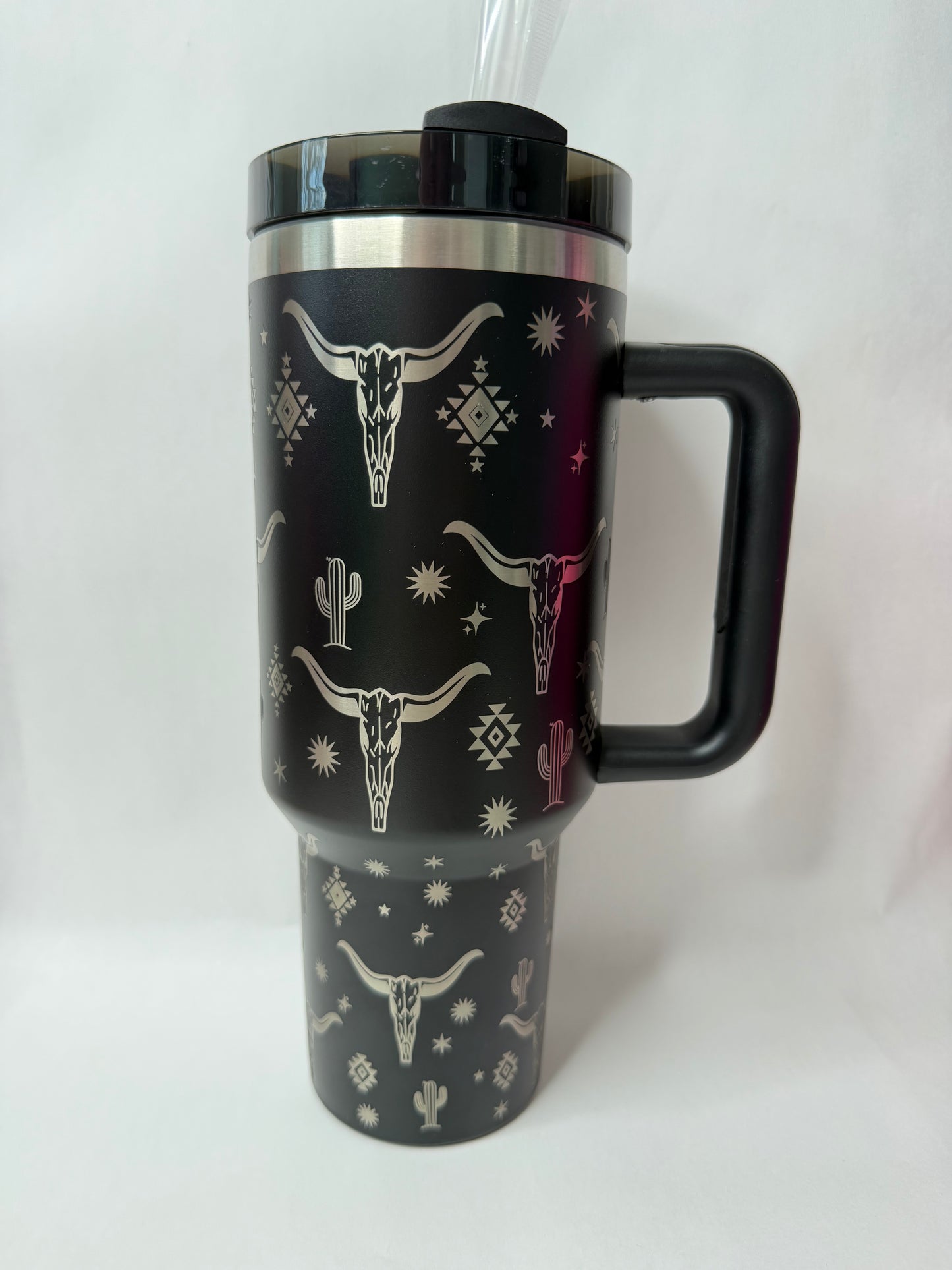 Black western 40oz tumbler