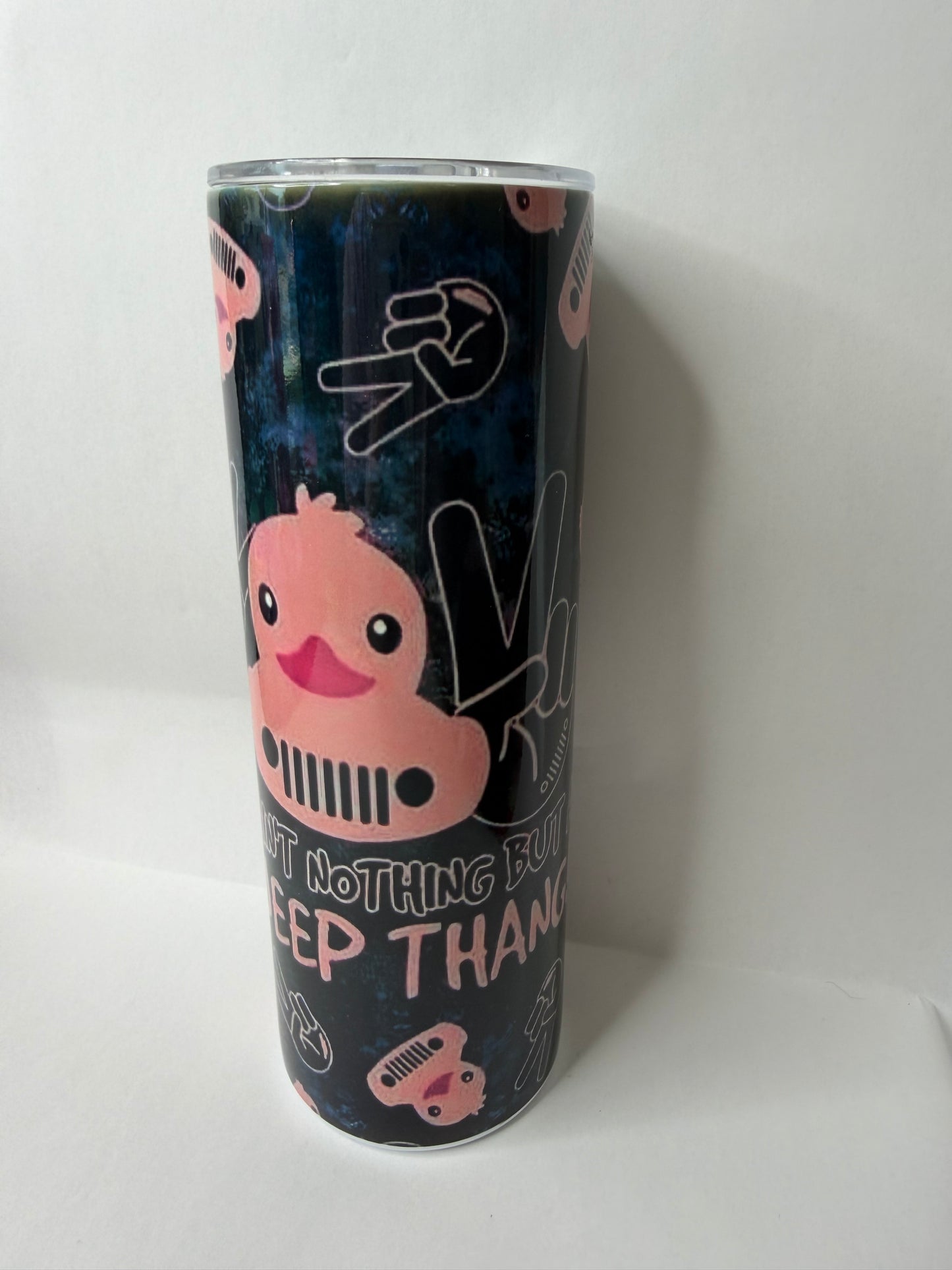 pink jeep 20oz tumbler