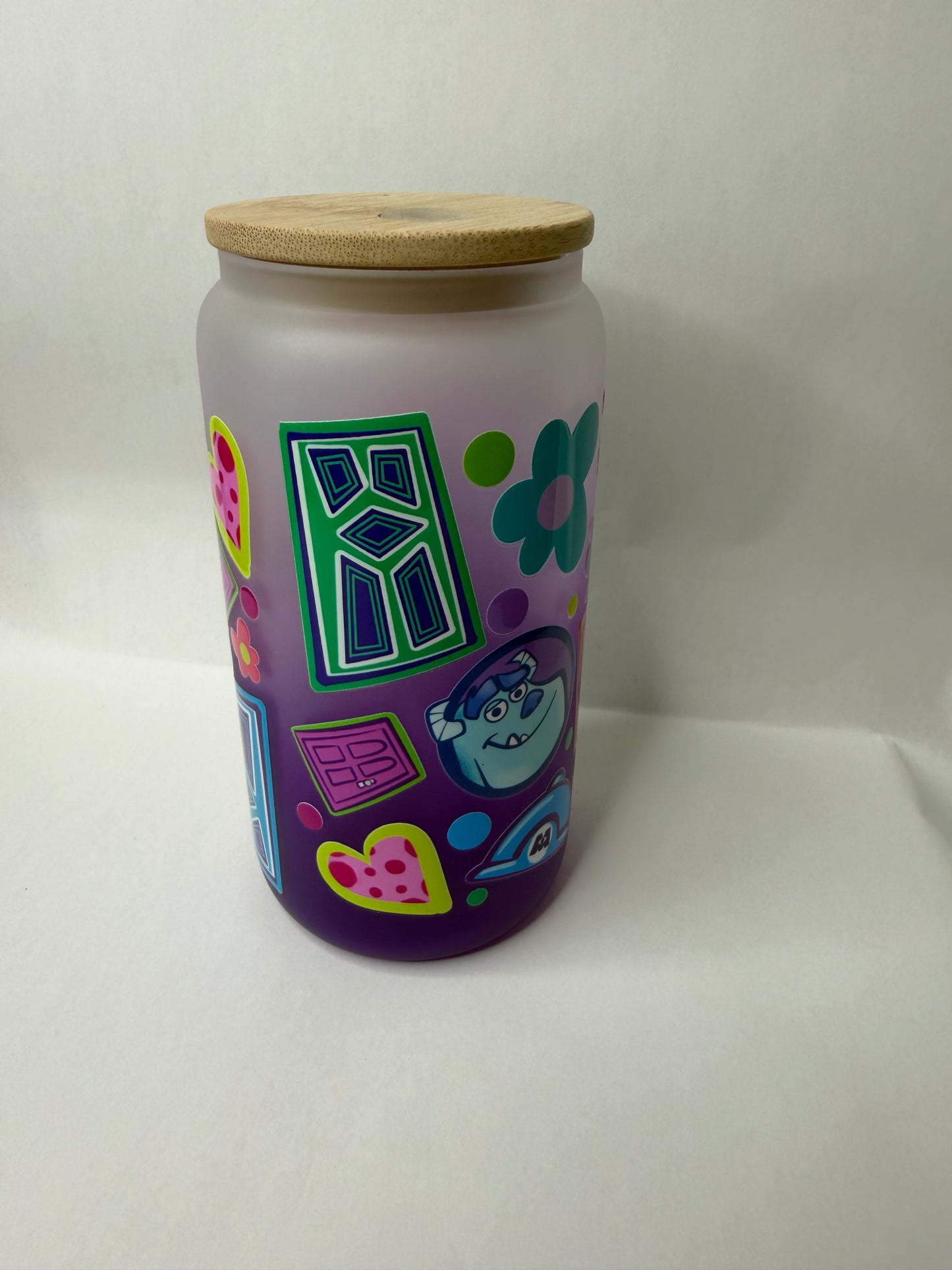 monsters 16oz glass can