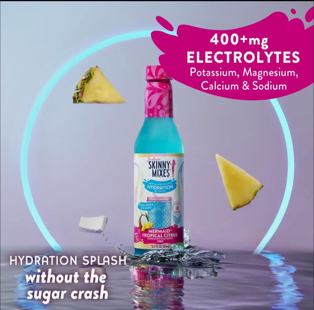 Sugar Free Mermaid Hydration Syrup with Electrolytes - 375 ml