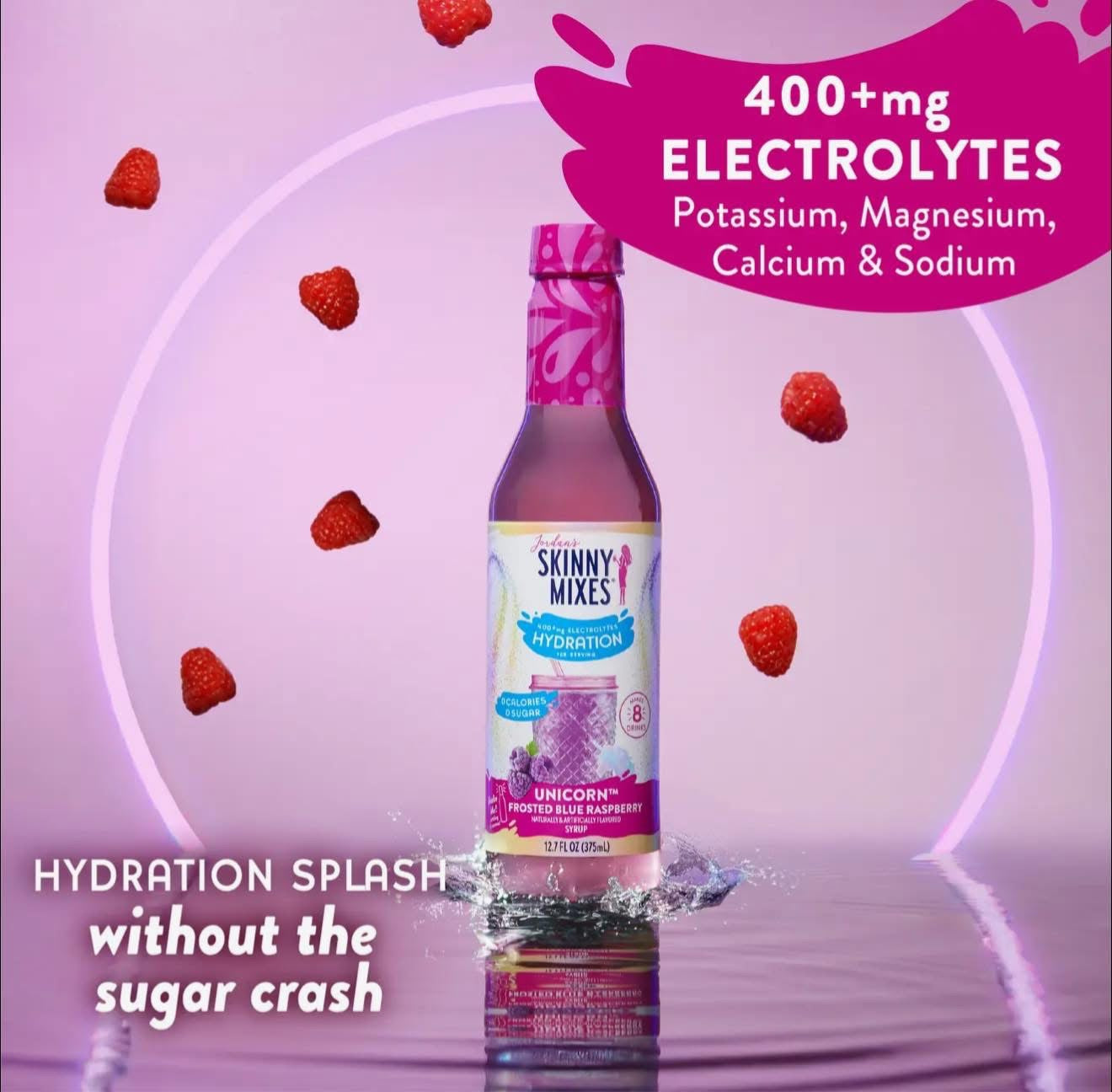 Sugar Free Unicorn Hydration Syrup with Electrolytes - 375 ml