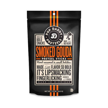 Smoked gouda pop daddy pretzels