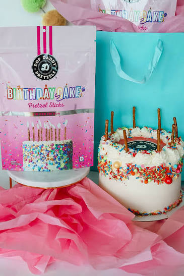Birthday cake pop daddy pretzels