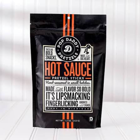 Hot sauce pop daddy pretzels