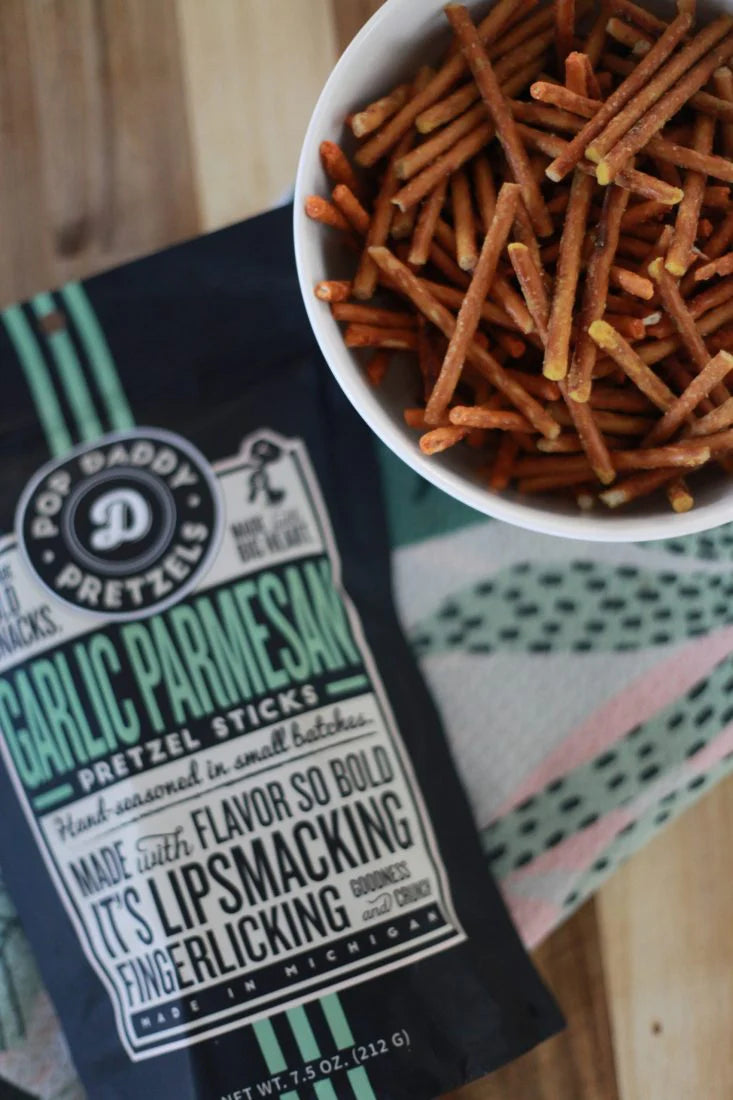 Garlic parmesan pop daddy pretzels