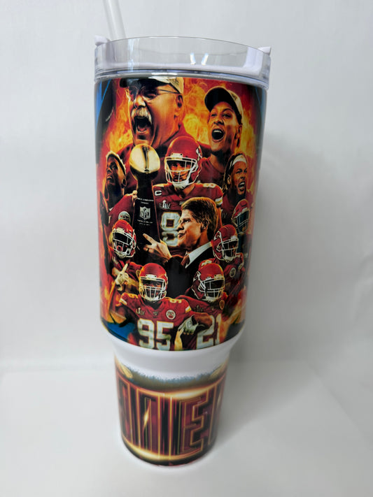 chiefs rings 40oz tumbler