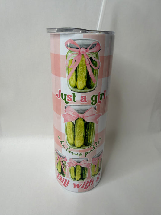 pickle 20oz tumbler