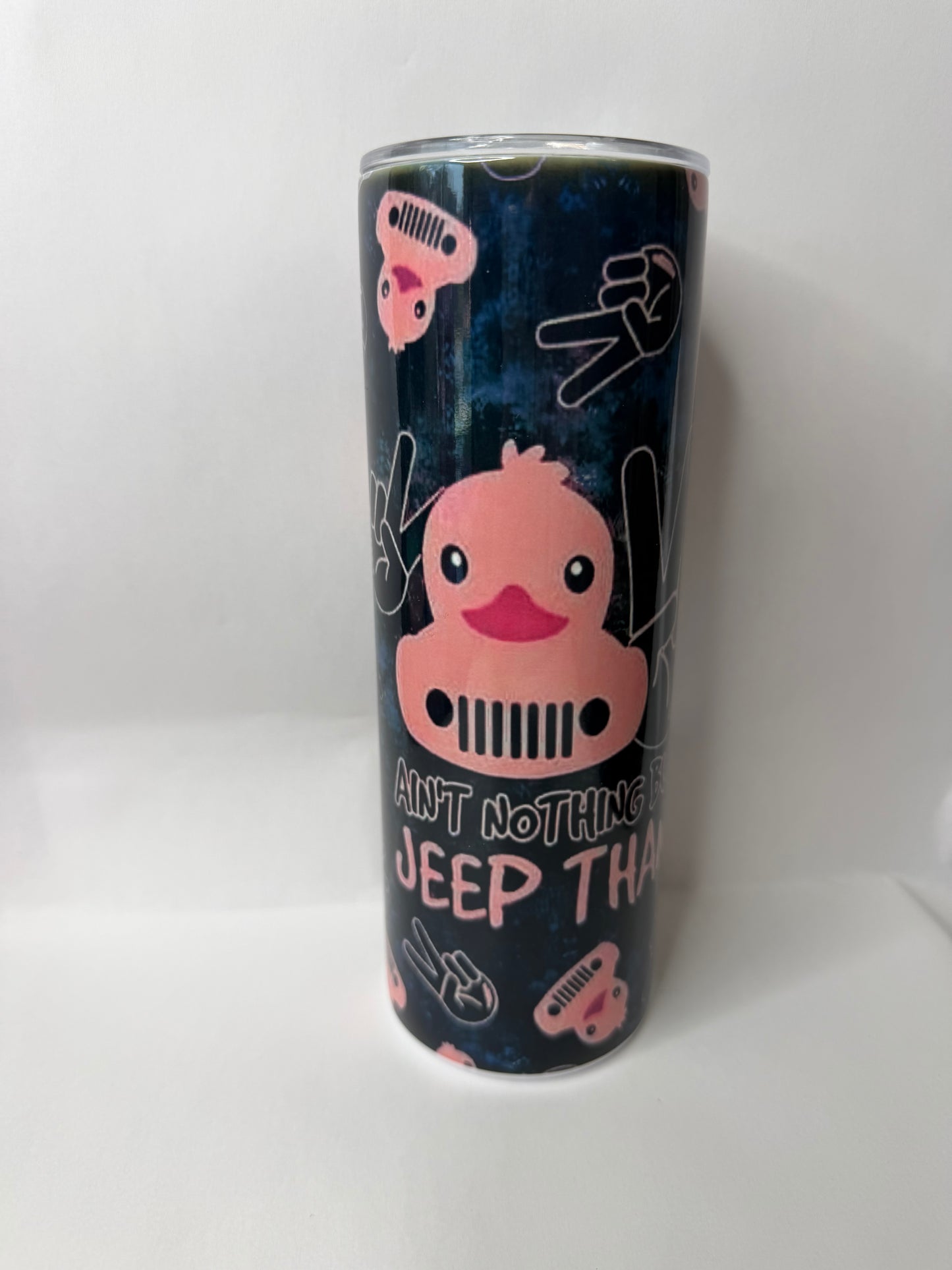 pink jeep 20oz tumbler