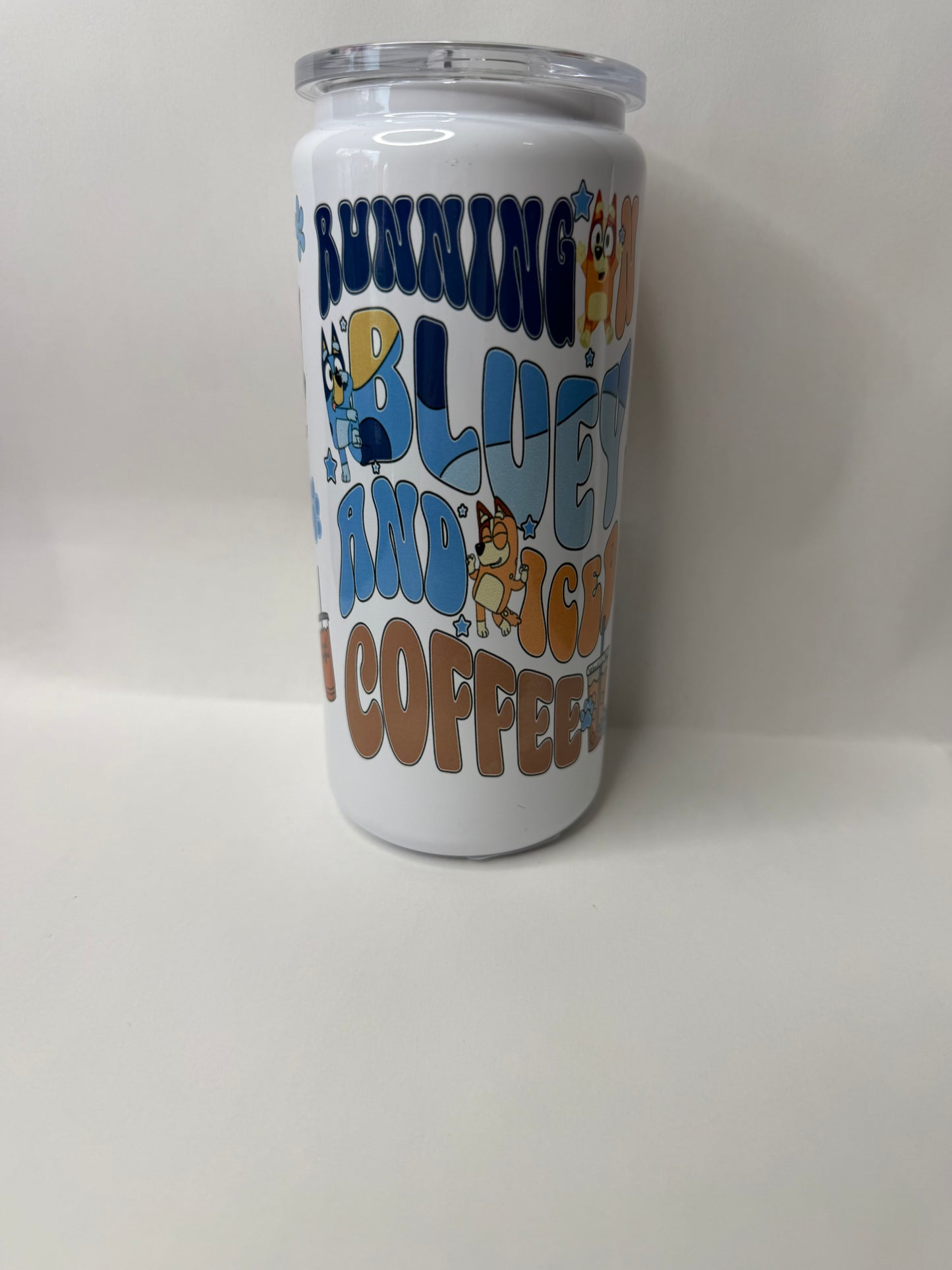 bluey 16oz metal can