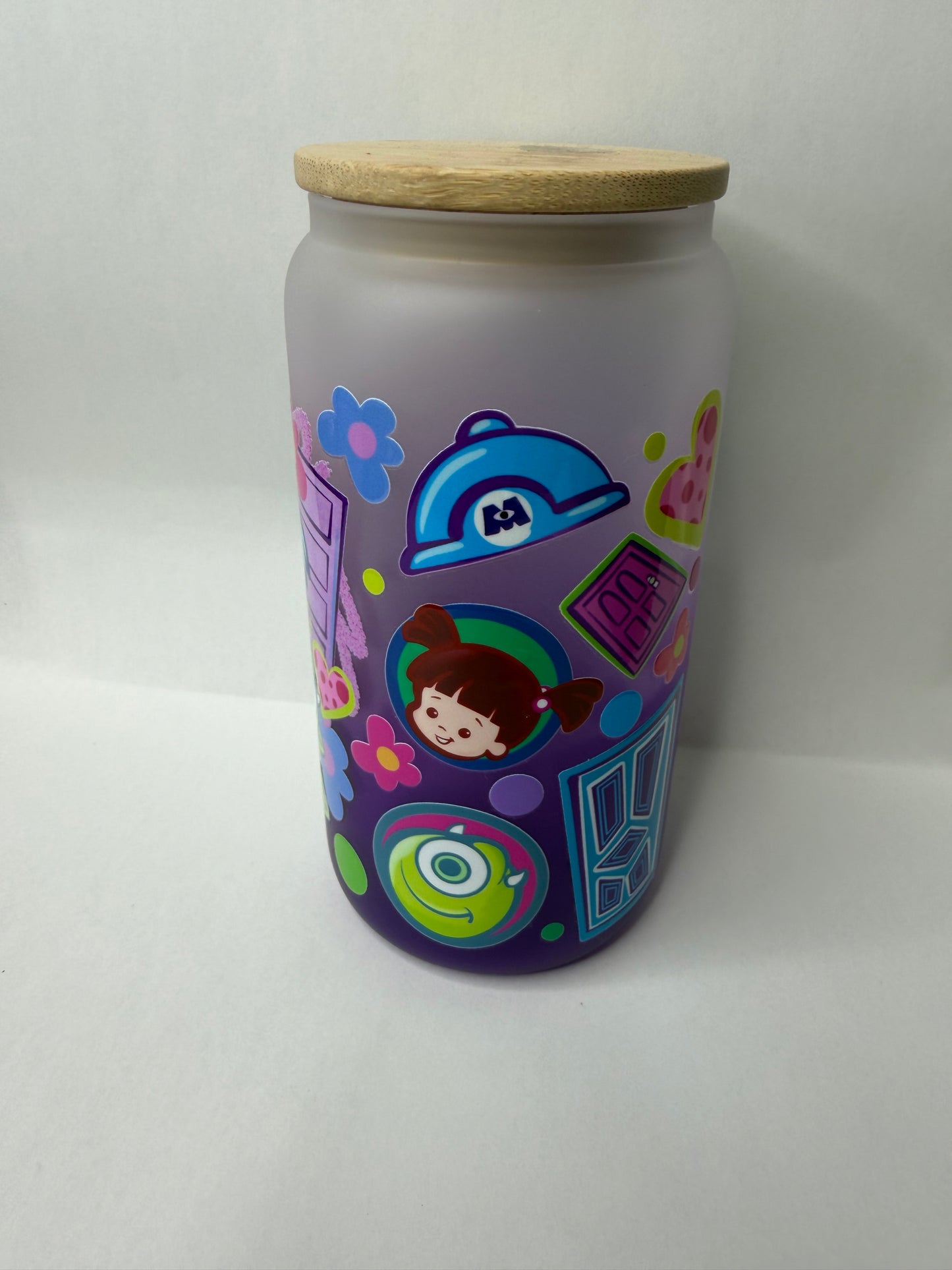 monsters 16oz glass can