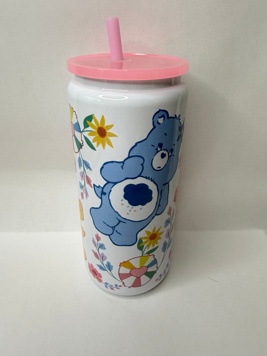 care bear 16oz metal can