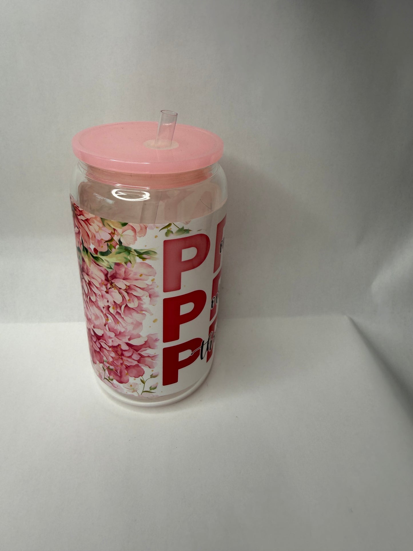 pray pray pray 16oz glass can