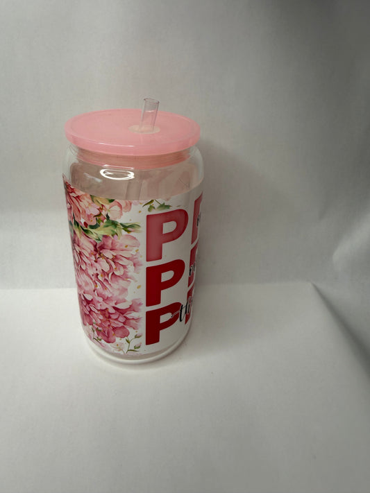 pray pray pray 16oz glass can