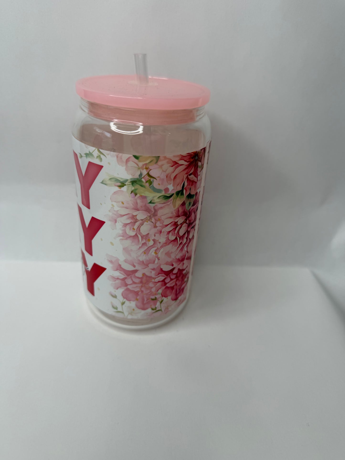 pray pray pray 16oz glass can