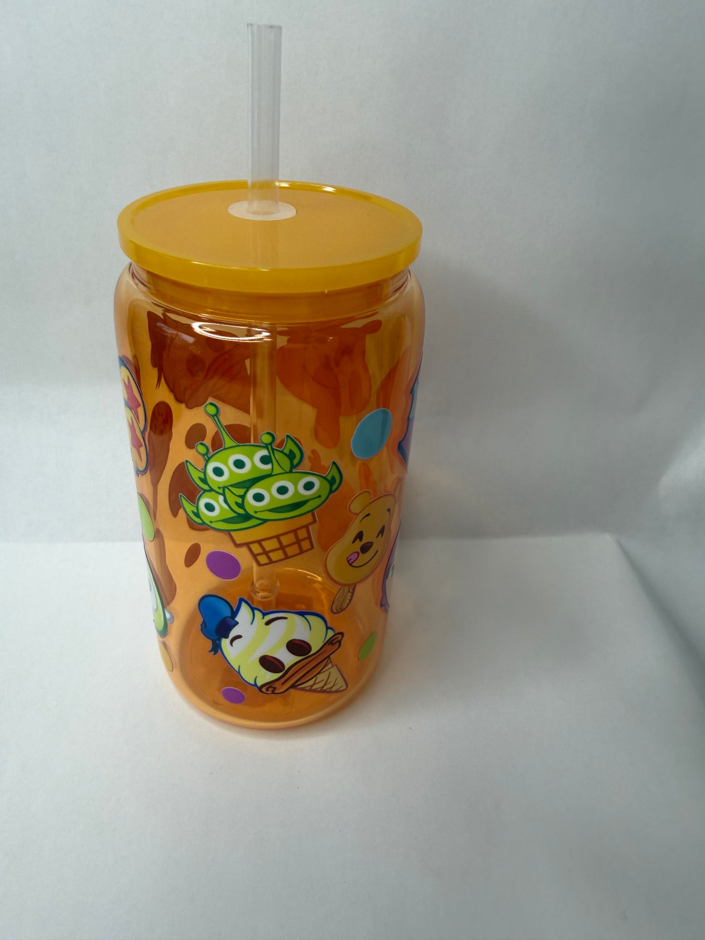 Disney ice cream 16oz glass can