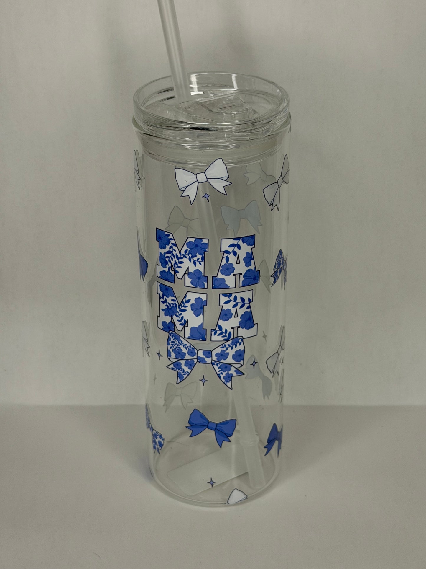 bow mama 20oz glass can