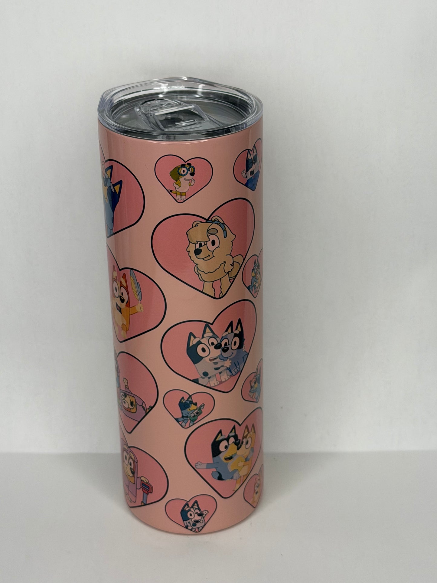 Bluey heart 20oz tumbler