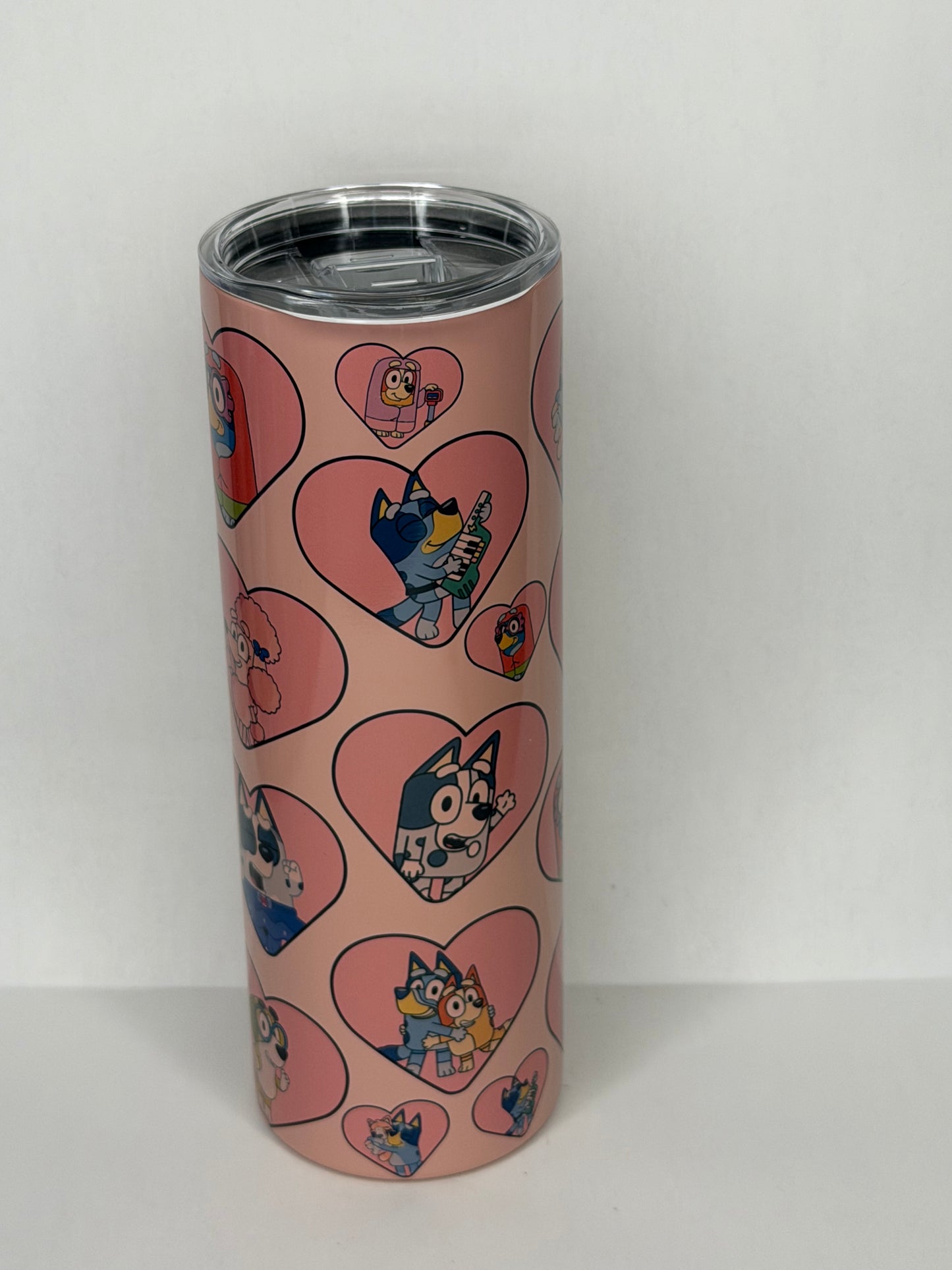 Bluey heart 20oz tumbler