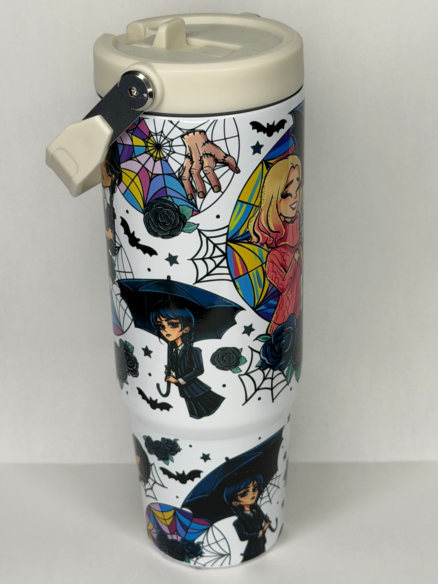 Wednesday 30oz tumbler with leak proof lid