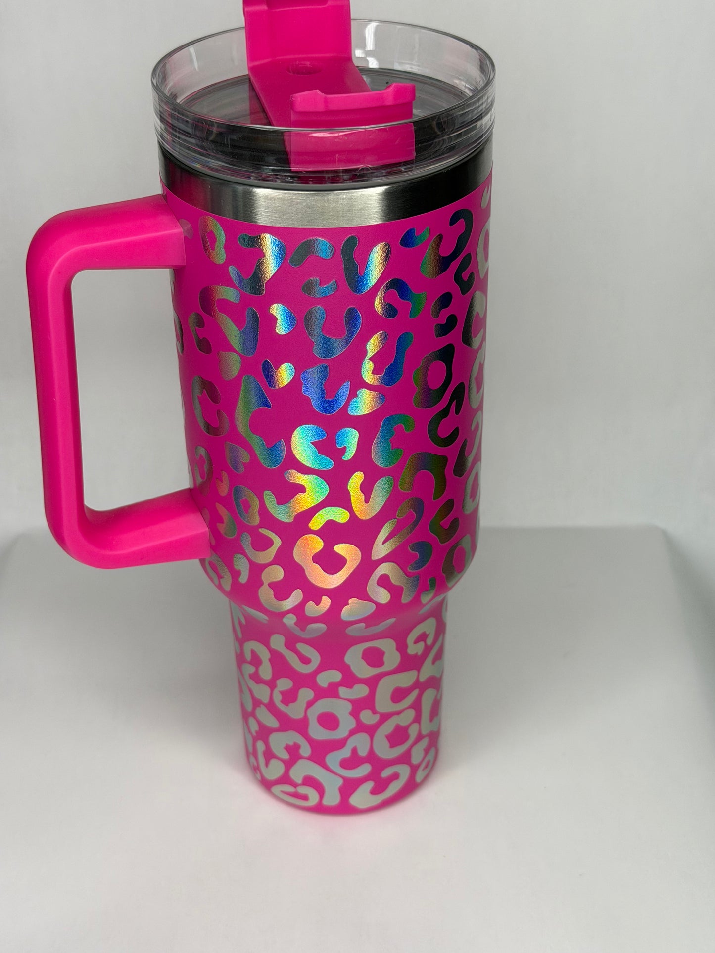 pink cheetah 40oz tumbler