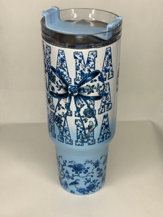Blue mama 40oz tumbler