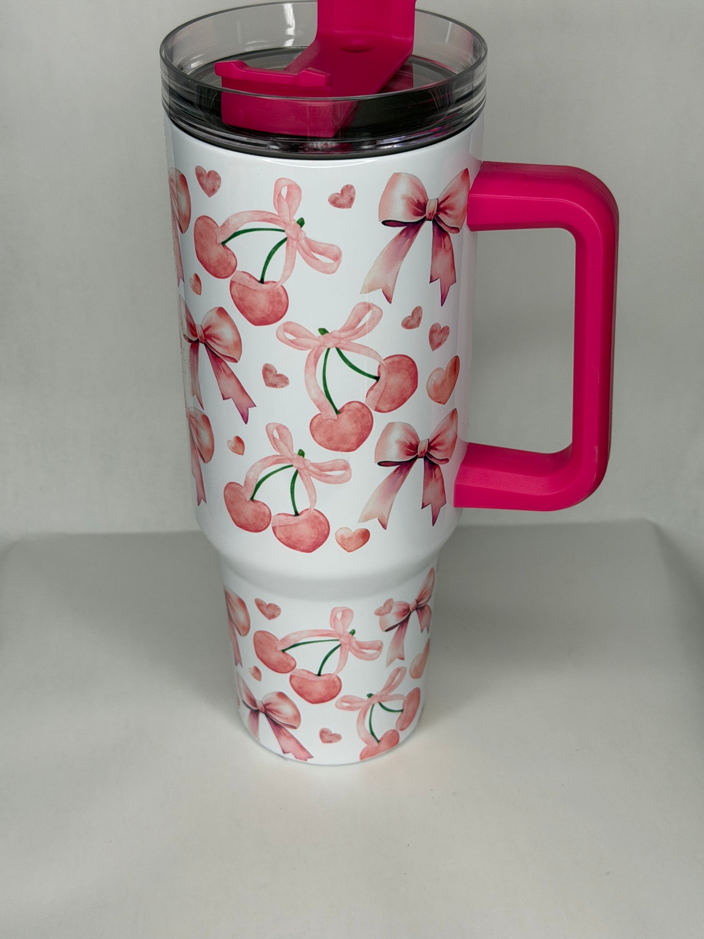 Cherry bow 40oz tumbler