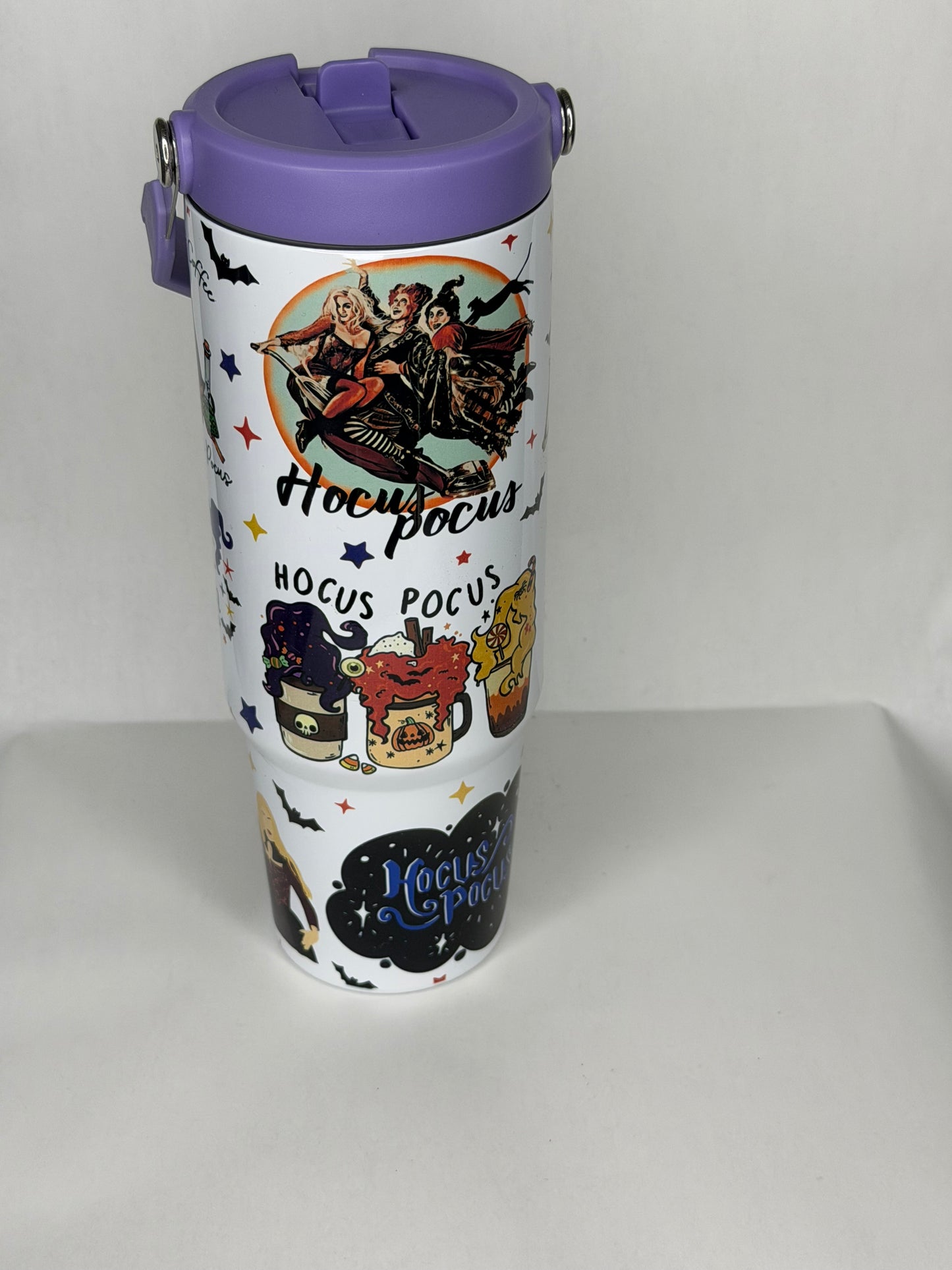 Hocus pocus 30oz tumbler with lake proof lid