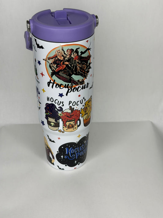 Hocus pocus 30oz tumbler with lake proof lid